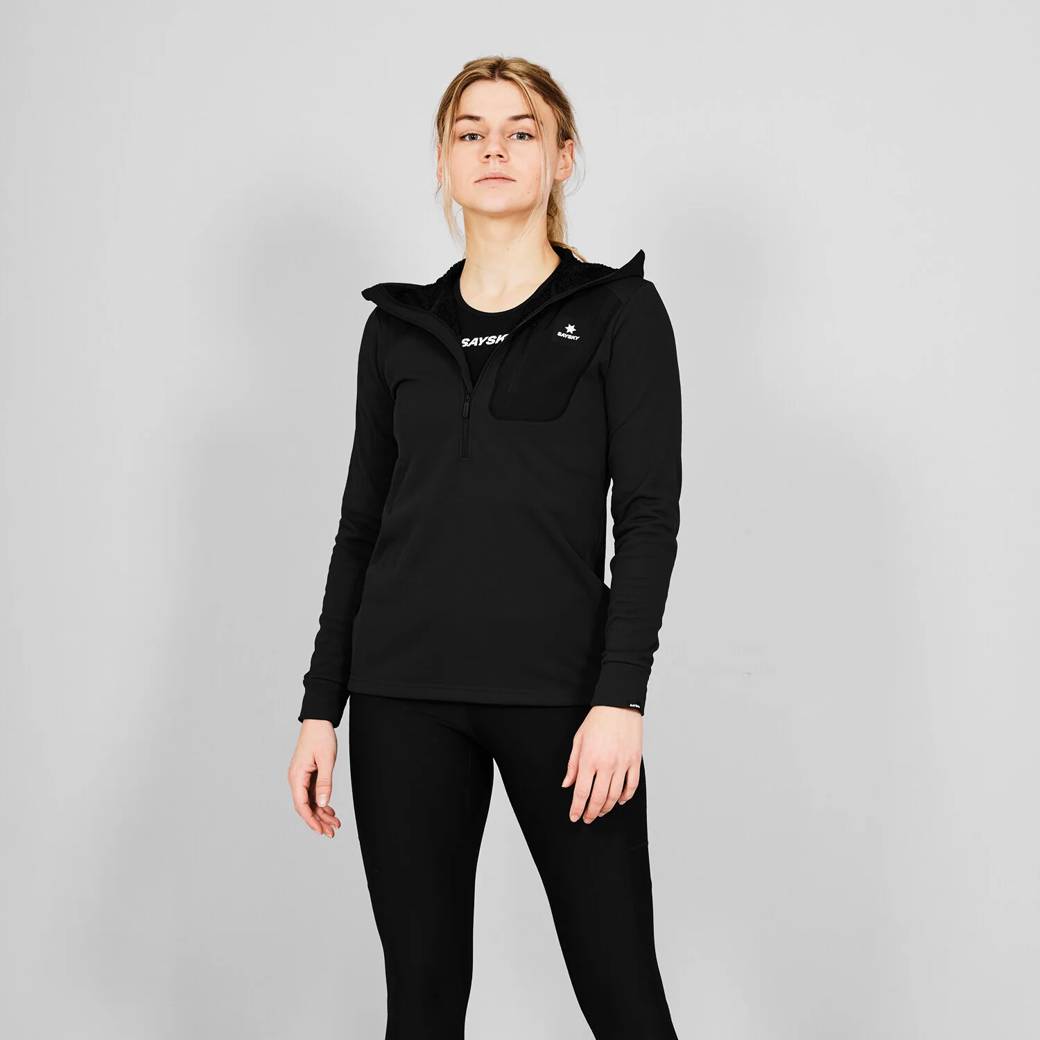 Combat Half Zip Fleece Hoodie - Image 4